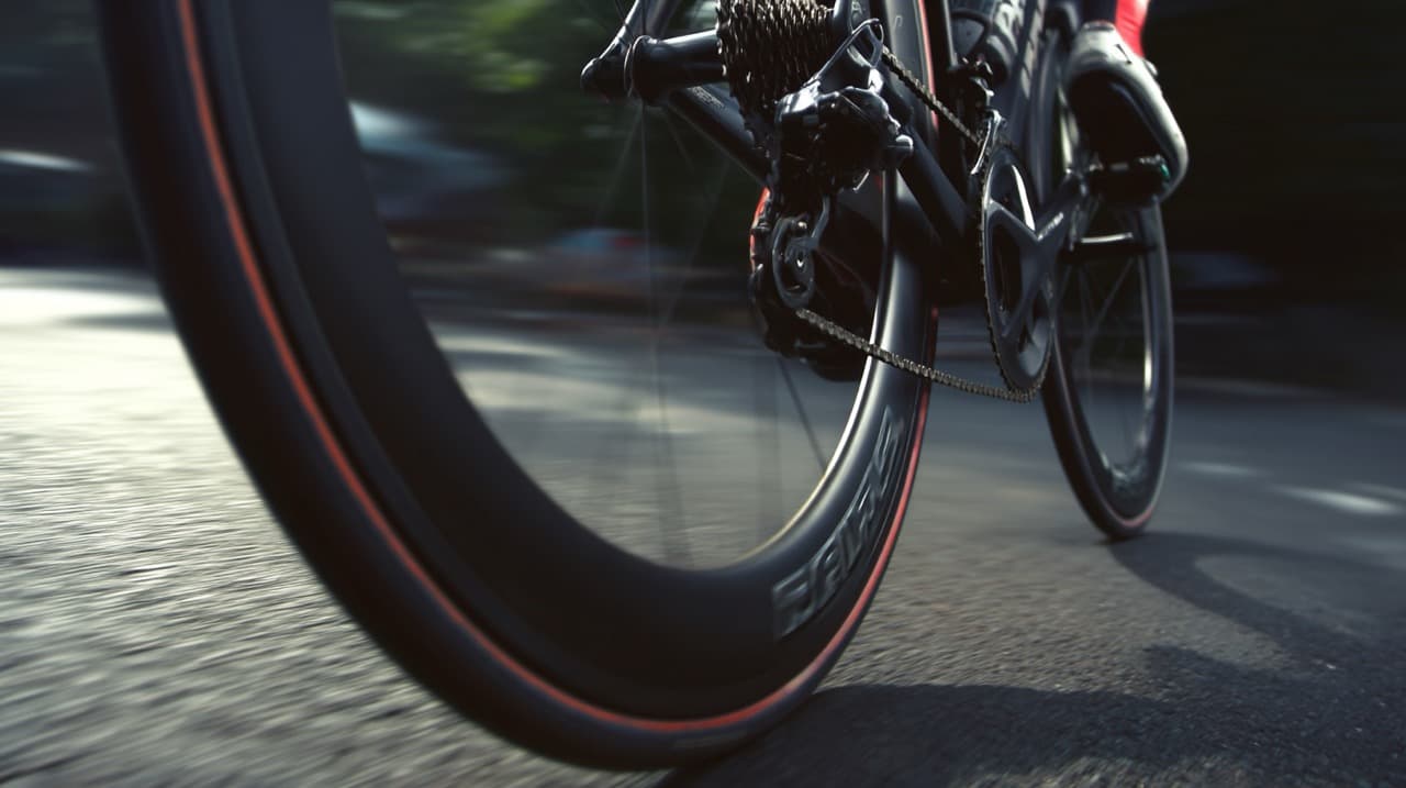Road cyclists riding together on a scenic route